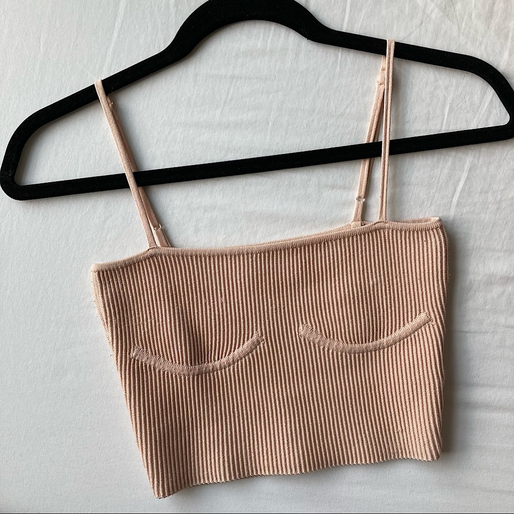 SOLD Babaton Sculpt Knit Cami Cropped Underwire Bra Tank